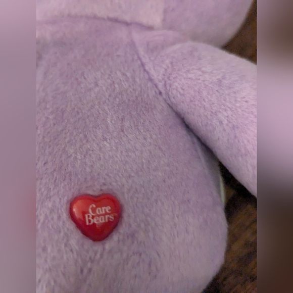 Care Bears Purple and White Stuffed Animal Plush - Picture 10 of 10